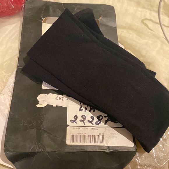 Black And Nude Patchwork Striped Pantyhose Stockings -NEW - Picture 4 of 7